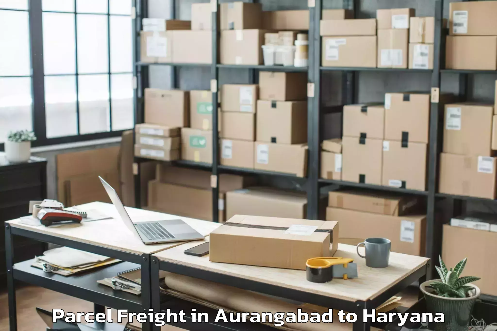 Easy Aurangabad to Panipat Parcel Freight Booking